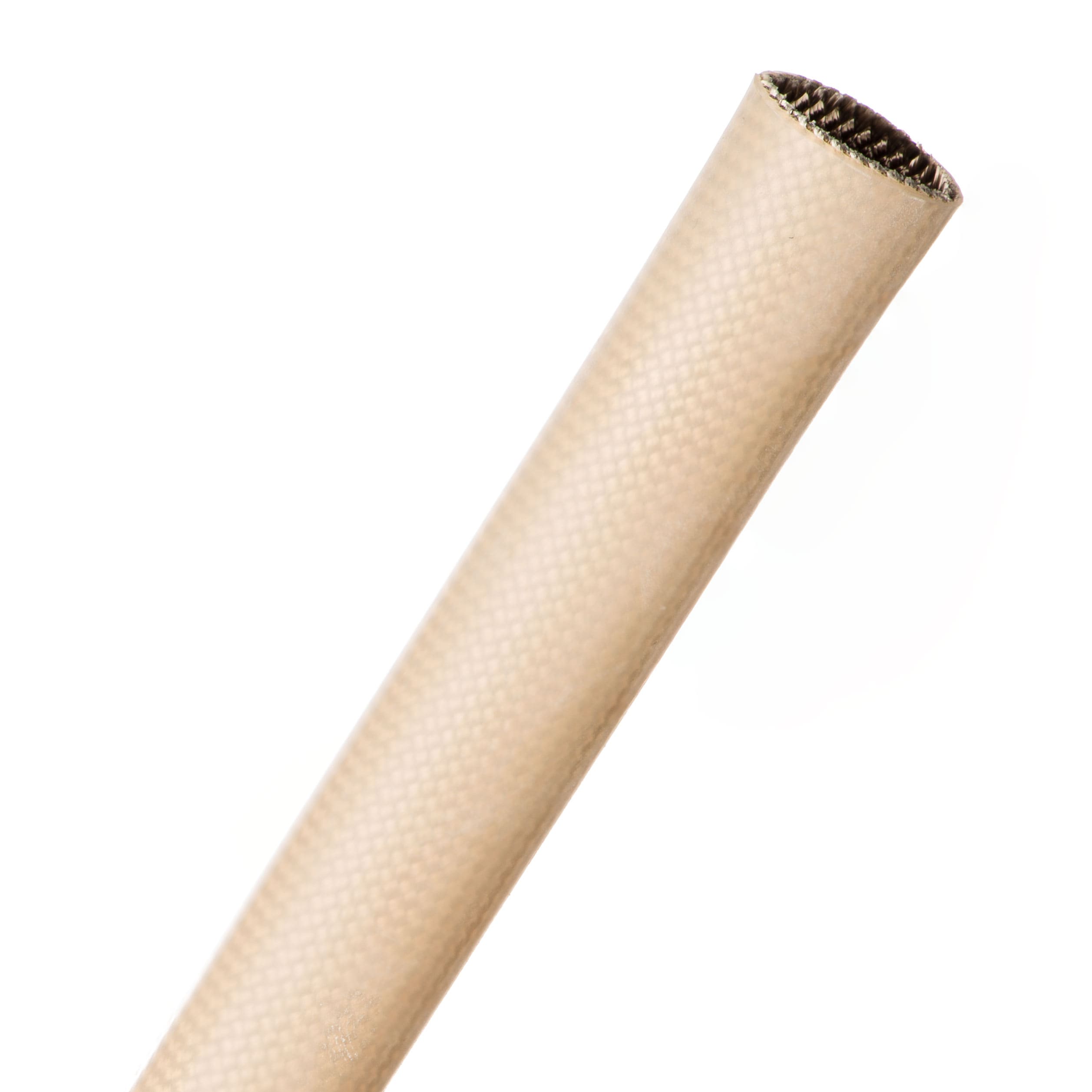 Flex Glass Silicone - Silicone Coated Fiberglass Sleeving - Grade C - 15.88 mm - 15.24 m - Natural